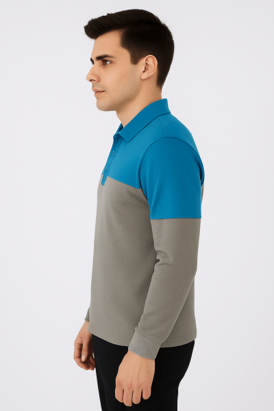 Mekaizen Düğmeli Polo Yaka Sweatshirt İş Kıyafeti (10 Adet) – Firmanıza Özel Logo & İsim Baskılı