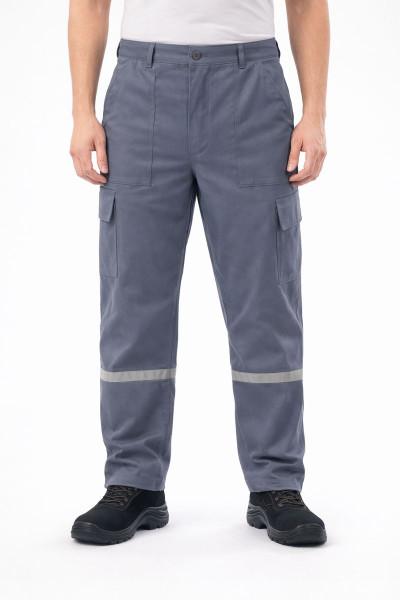 Mekaizen Gabardin Reflektörlü Kışlık İş Pantolonu (10 Adet) | Logo & İsim Baskı- Nakışlı, Geniş Cepli