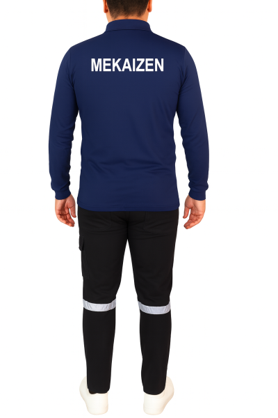 Mekaizen Polo Yaka Uzun Kollu Sweatshirt İş Kıyafeti (10 Adet) – Firmanıza Özel İsim & Logo Baskılı