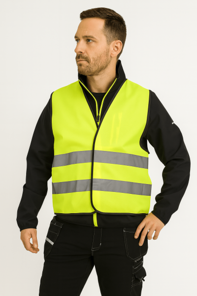 Mekaizen Reflektörlü Uyarı/İkaz Yeleği (10 Adet) – Yüksek Görünürlük, Firmanıza Özel Logo & İsimli Baskılı