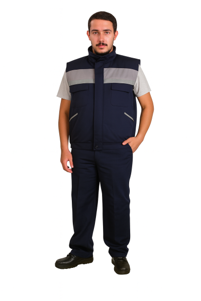 MEKAIZEN Sarı Reflektörlü Gabardin İş Yeleği (10 Adet) – Dayanıklı, Logo & İsim Baskılı