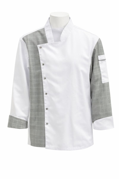 Mekaizen Unisex Desenli Şef Aşçı Ceketi – Uzun Kollu, Nefes Alabilir Profesyonel Mutfak Şef Kıyafeti