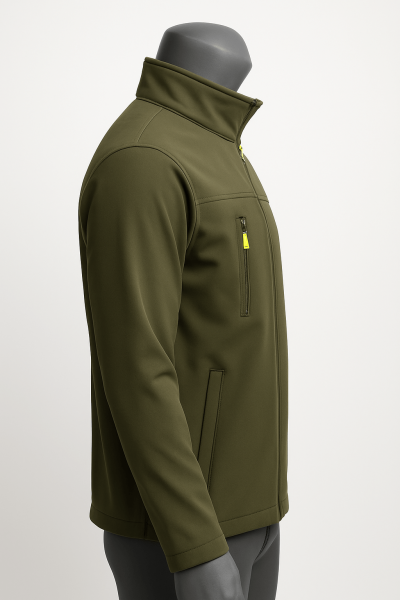 Mekaizen Yeşil Softshell İş Montu (10 Adet) – Su ve Rüzgar Geçirmez,  Firma Logo & İsim Baskılı - Nakış